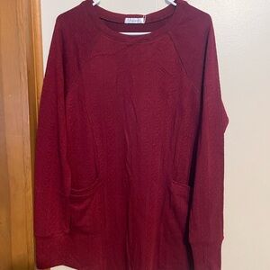 Women's Burgundy Top